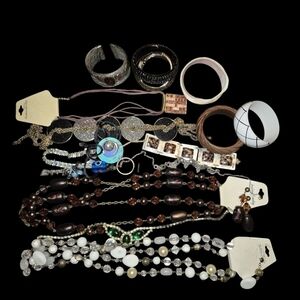 Custom Bundle Of Preowned Jewerly And Some Bead Lot For Use Or Craft Making